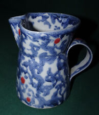 DARTINGTON  POTTERY JUG JANICE TCHALENKO BLUE LEOPARD PATTERN