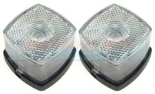 2x HELLA WHITE CLEAR FRONT