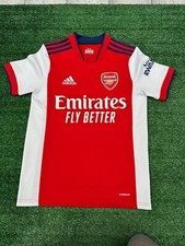 Arsenal FC 2021-22 Home T-Shirt Adidas Kit | Child Boys 13-14 Years Football Top