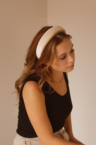 Velvet padded headbands - padded, for