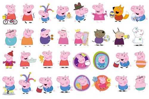Peppa pig family character - peppa,
