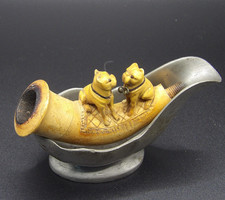 VINTAGE  MEERSCHAUM  DOGS