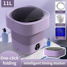 Mini Portable Foldable Washing Machine With Drain Automatic Washing Clothes Home