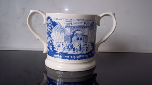 Blue white railwayana - &,