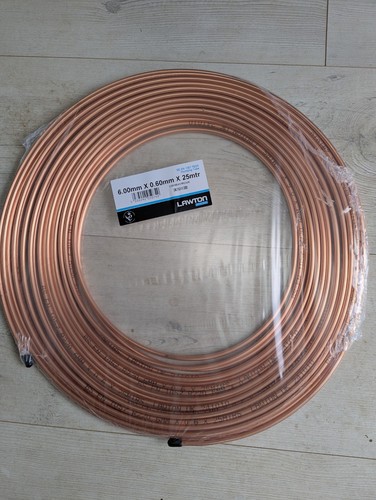 Copper pipe coil 6mm - coil, 25m