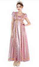 CR ROLECOS Regency Dress Victorian Tea Party Gown Size S Pink