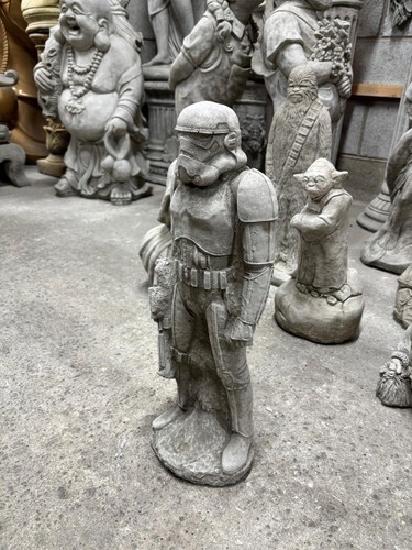 Storm trooper garden ornament - garden,
