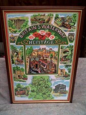 Canals narrow boat framed - canals,