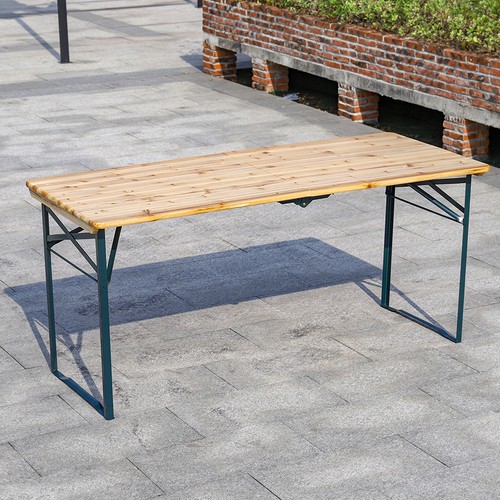 Folding wooden beer table - folding,