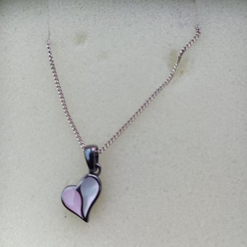 Samuel signed silver heart - signed,