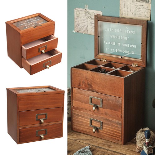 Vintage wooden jewellery box - vintage,