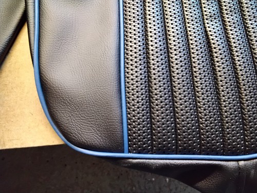 Mgb vinyl seat covers black - vinyl,