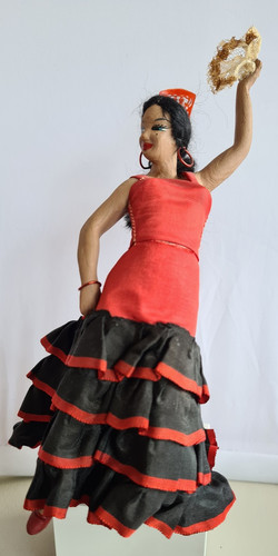 Spanish flamenco costume - flamenco, doll