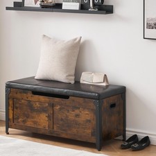 Wooden Shoe Storage Bench with