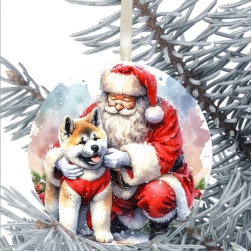 Akita dog hanging - akita, bauble