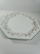 6 Johnson Brothers Eternal Beau Dinner Plates Hexagonal 25.5cm