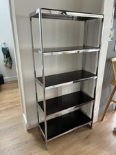 *PRICE DROP MUST SELL* Mid-century Chrome and Glass Bookcase
