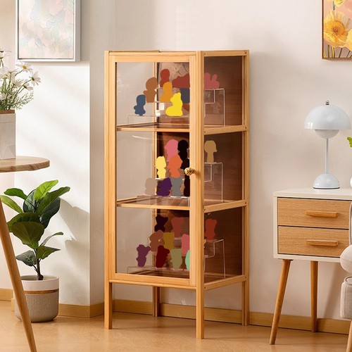 Bamboo storage cabinet doll - storage,