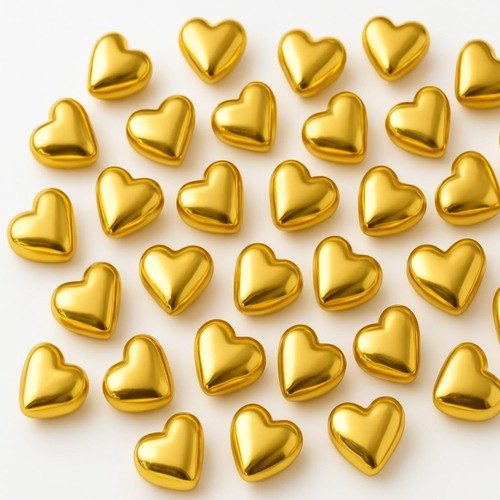 100g edible gold heart - edible,