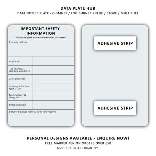 Data notice plate - data,