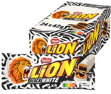 Nestle Lion Black & White Chocolate  Bar 42gx24 New Limited Edition Cripsy Treat