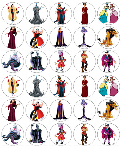 Disney villains cupcake - x, 30
