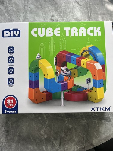 Cube track train - set, 81pcs