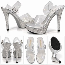 Fabulicious Clear Strap  Heels
