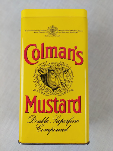 Colmans mustard vintage tin - mustard,
