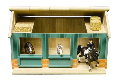 Wooden horse stable - wooden, 2