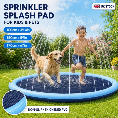 Sprinkler play mat - play, dog