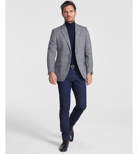 295 new nautica mens 40r - new, gray