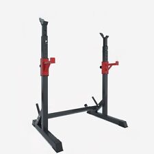 Adjustable Squat Dip Rack Weight Lifting Stand 260kg Load Power Cage Frame
