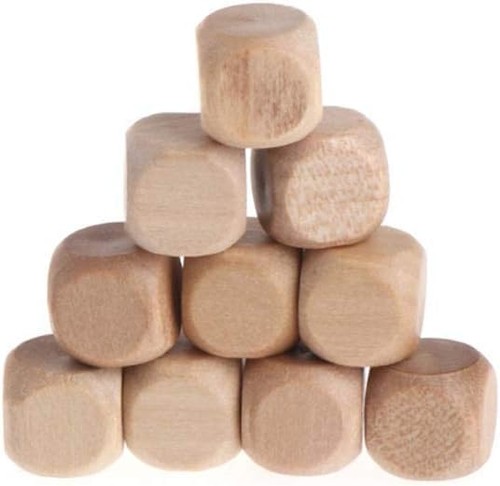 Pcs wooden dice 6 sided - wooden, dice,