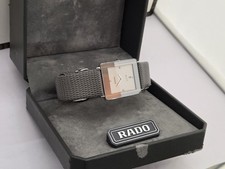 Rado Diastar Integral Platinum Ceramic, stunning grey dial. Leather. Swiss Gents