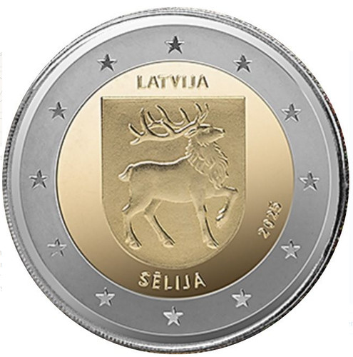 Latvia coin euro - latvia, 2€
