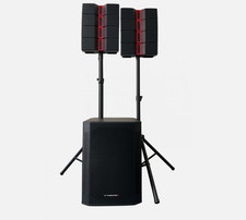 INTIMIDATION INTIMIDATOR 5 LINE ARRAY SOUND SYSTEM 5100W DSP 18" SUBWOOFER