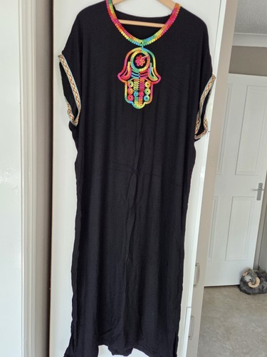 Moroccan style kaftan black - in,