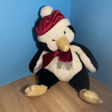 Tesco Chilly & Friends Christmas Plush  Penny Penguin. 40cm