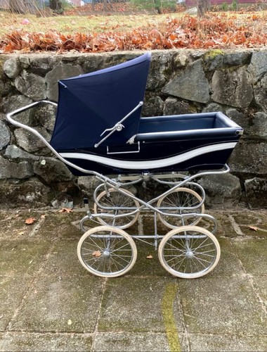 Vintage silver cross pram - cross, /
