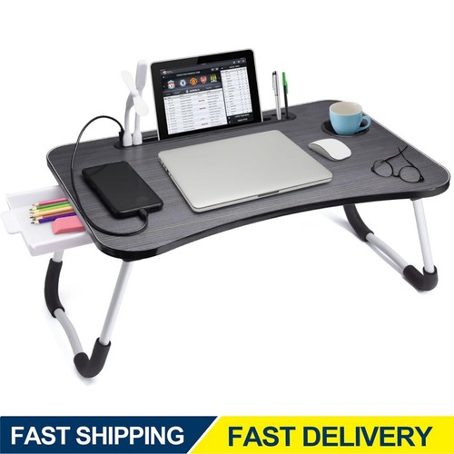 Foldable lap desk with - foldable, cup