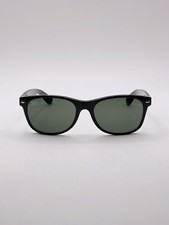 RayBan New Wayfarer RB2132 901 Occhiali da Sole per Uomo Neri E Lenti Verde 