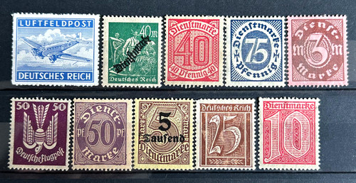 German stamps third - german,