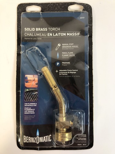 Bernzomatic solid brass torch - bernzomatic,