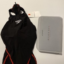 Speedo Race Suit Bodyskin LZR Racer Pro No Arms Size 28” Female Black Swimsuit