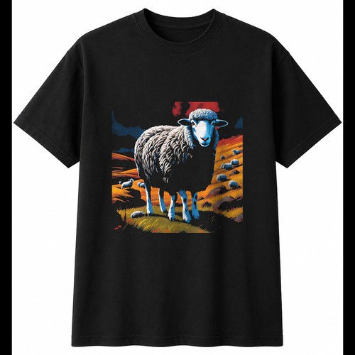 Dark fantasy herdwick sheep - fantasy,