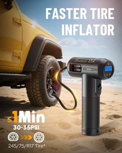 Cordless car tire pump - car,