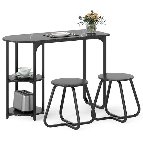 Table and bar stools - 2, set