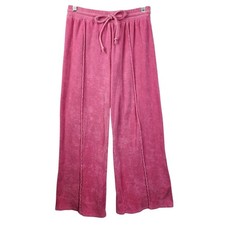 Naked Wardrobe French Terry Relaxed Palazzo Pants Women’s XL Bubblegum Pink EUC