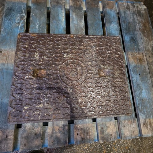 Cast iron manhole drain - iron,